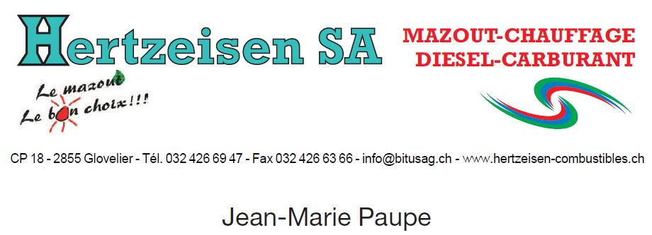 Logo Hertzeisen SA mazoute 2012 Paupe Jean-Marie